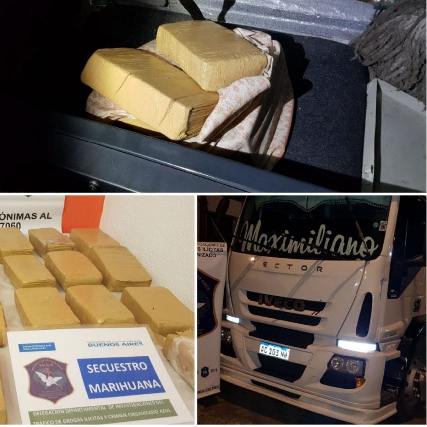 Secuestraron panes de marihuana por m&aacute;s de 10 kilos en Laprida