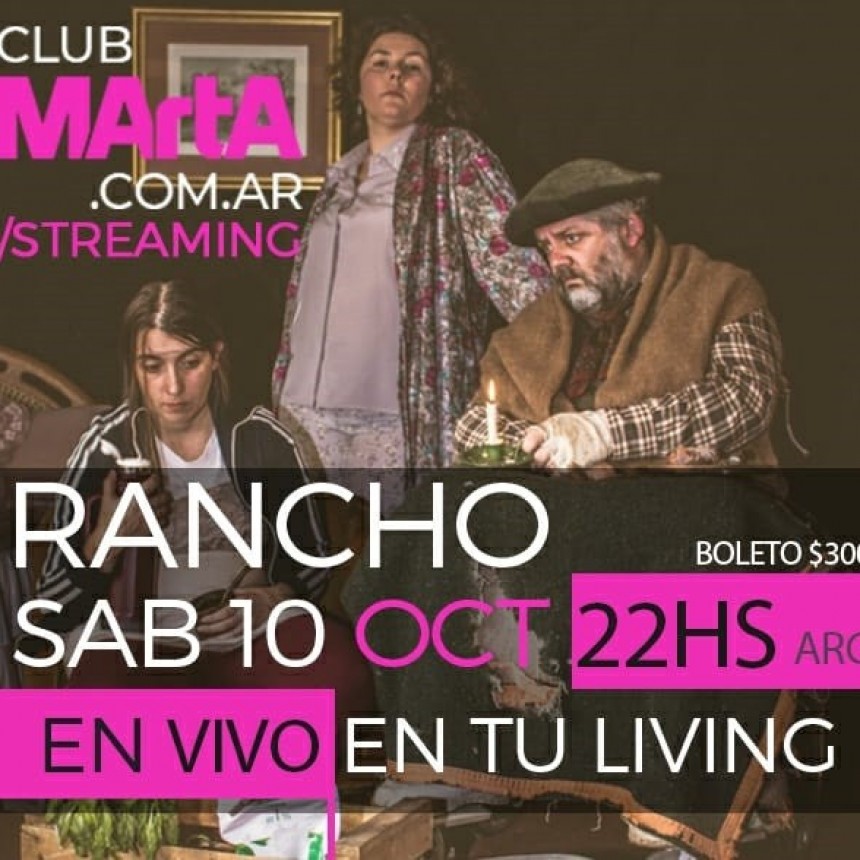 Este s&aacute;bado vuelve el teatro, Rancho va por streaming
