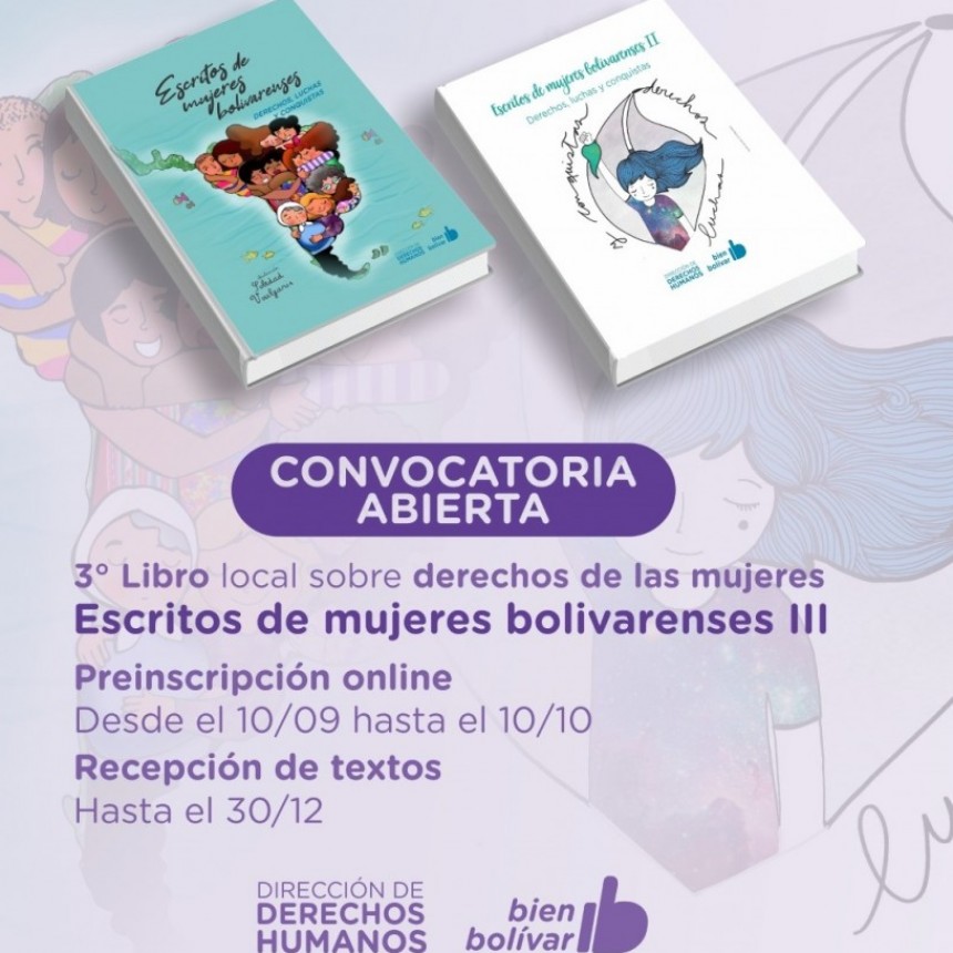 La direcci&oacute;n de Derechos Humanos extendi&oacute; hasta el 30 de octubre el plazo para la inscripci&oacute;n de escritoras