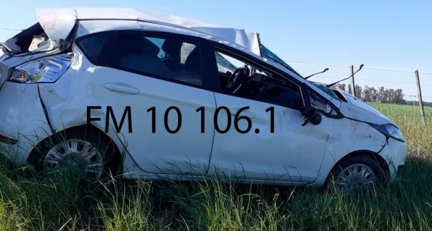 Vuelco en Ruta 205