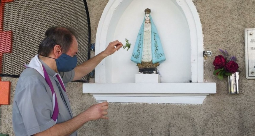 Entronizaron la imagen de la Virgen de Luj&aacute;n en la Estaci&oacute;n de Ferrocarriles