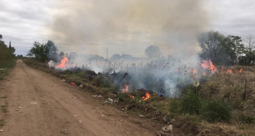 Los clásicos incendios de la costa de las vías del Ferrocarril