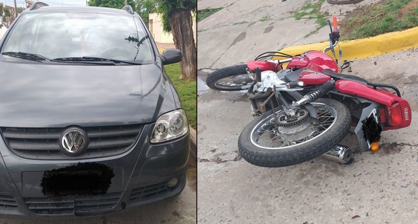 Motociclista hospitalizado por prevención tras un impacto en Larrea y Rafael Hernández