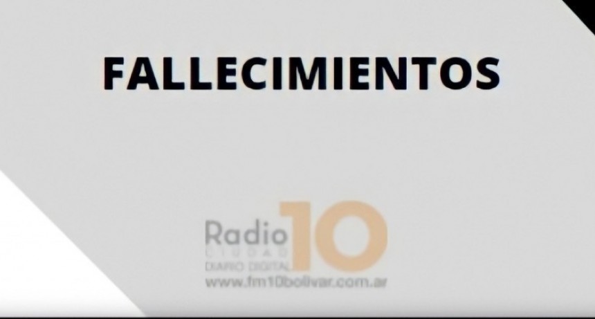 Falleció Nélida Elvira Bellomo viuda de Gimeno 