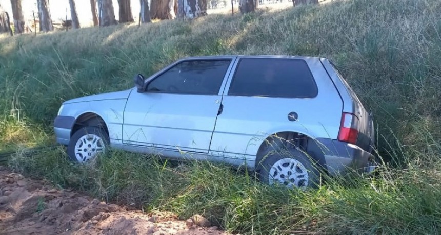 Despiste sin consecuencias en un camino rural