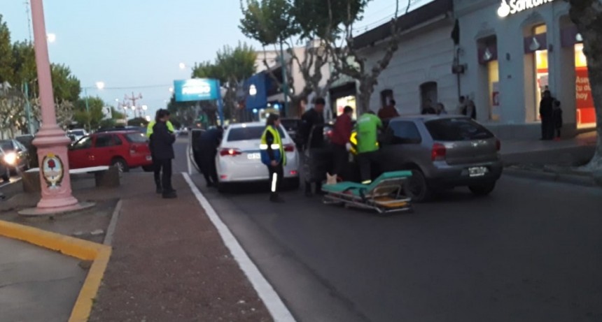 Colisión en avenida San Martín