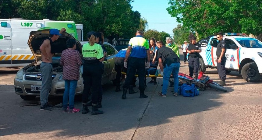 Colisión en Nicolás Ocampo y Rodríguez Peña