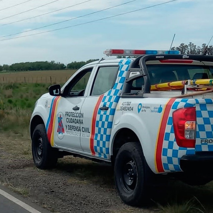 Despiste sin consecuencias en ruta 205