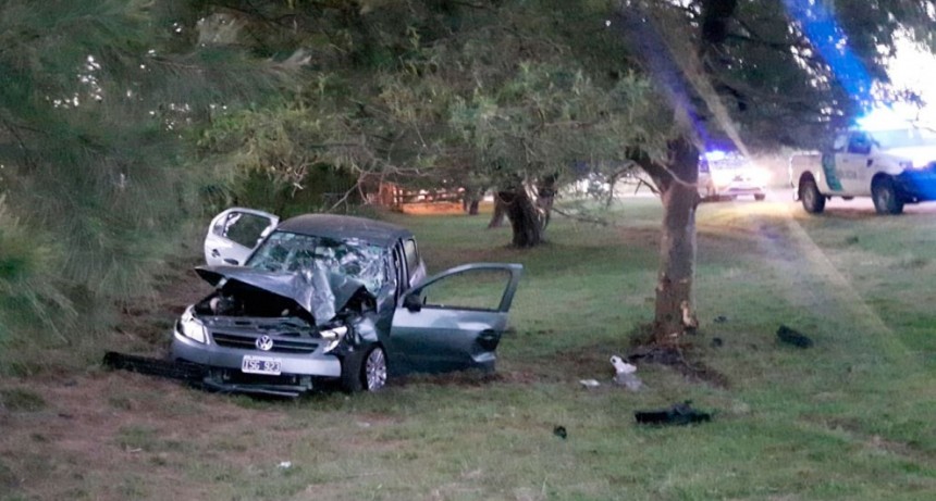 Un conductor perdió el control de su vehículo e impactó contra un árbol