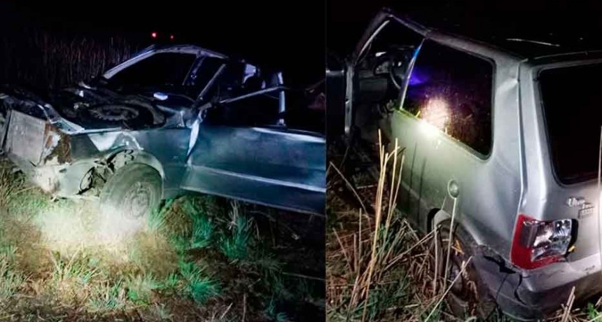 Ruta 226: Esta madrugada se registró el vuelco de un vehículo