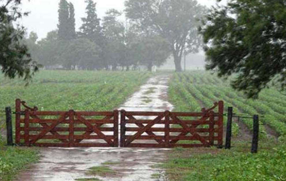 Lluvias que rondan los 30 Y 40  milímetros en el Partido de Bolívar