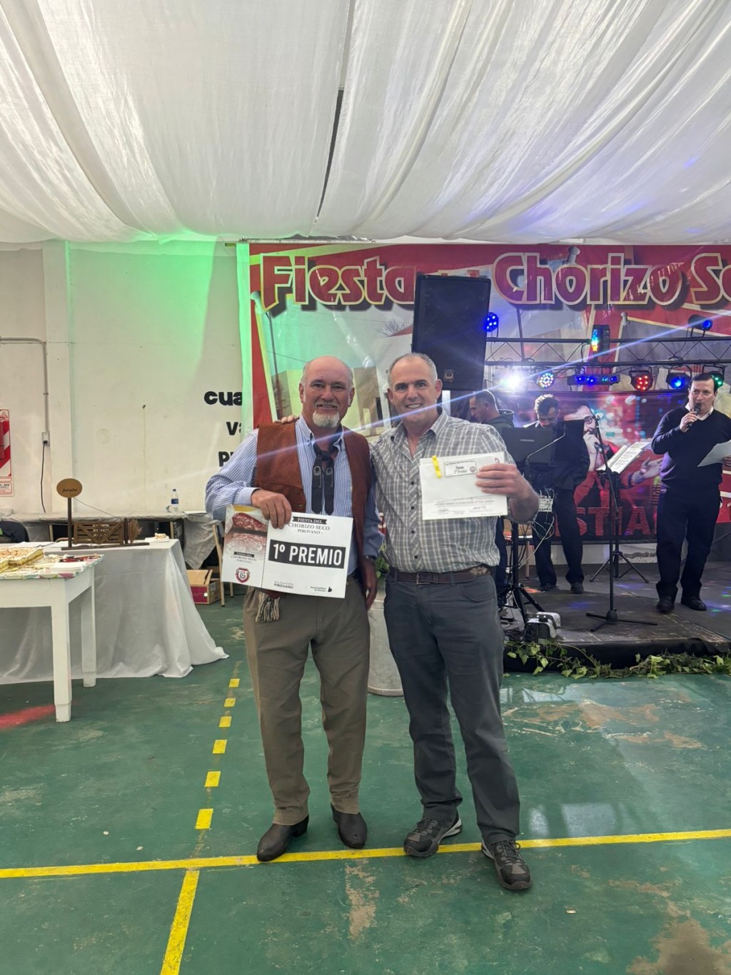 Juan Alberto Diez de la ciudad de Daireaux, fue el ganador de la 26ª Fiesta del Chorizo Seco en Pirovano