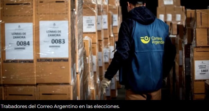 Los trabajadores del Correo Argentino cobrarán un bono de $ 195.000 por prestar servicio en las elecciones
