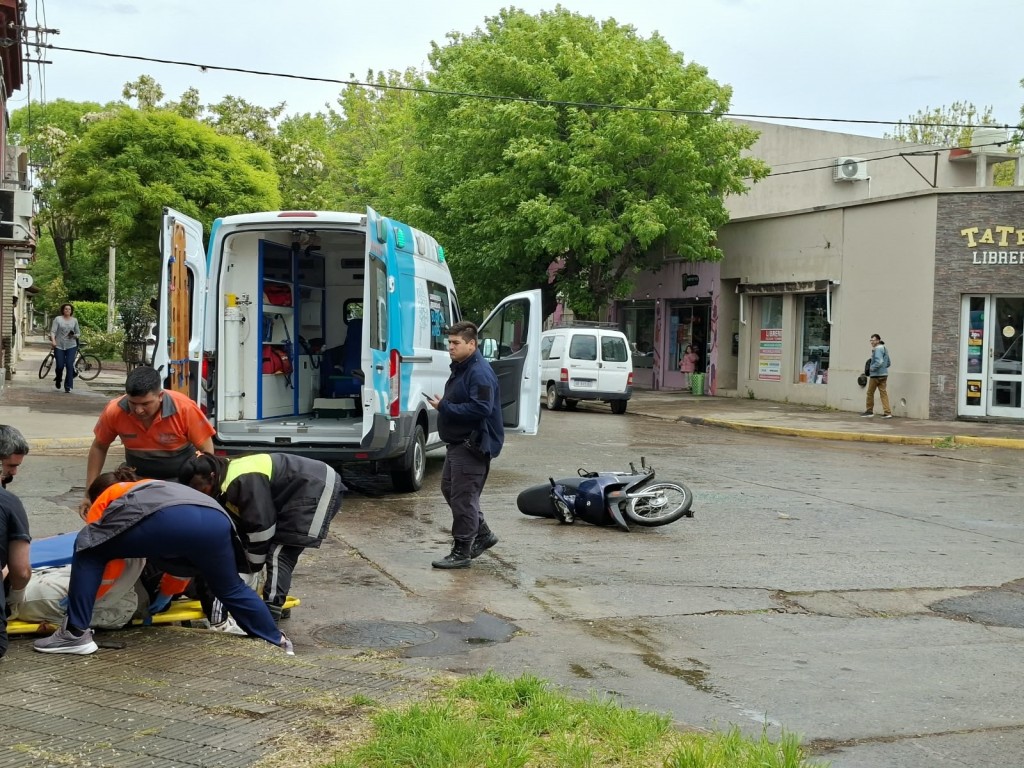 Colisi&oacute;n en Sarmiento y Balcarce