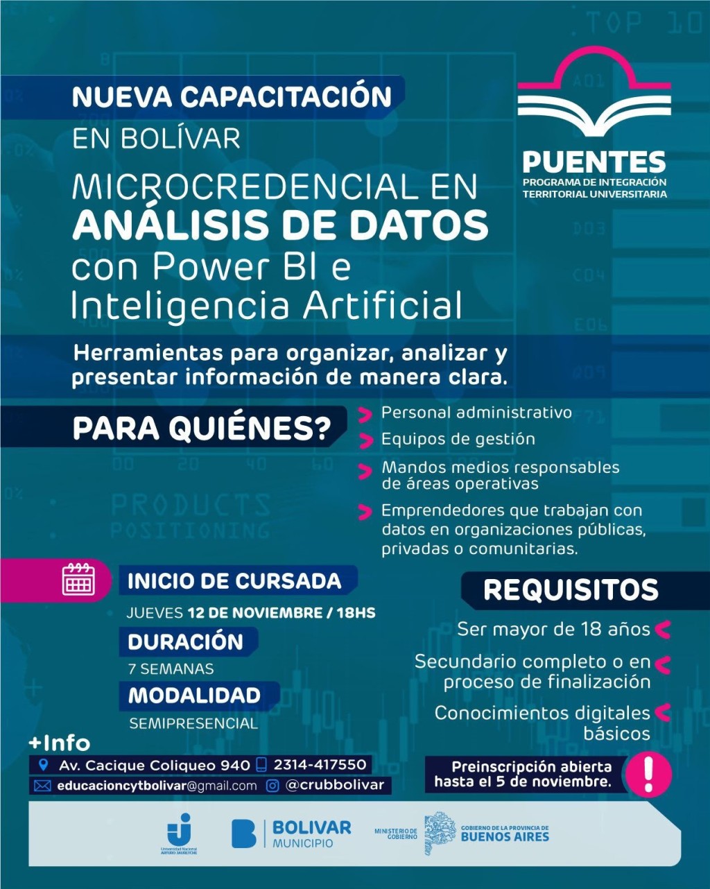 Bol&iacute;var suma una nueva propuesta de formaci&oacute;n en An&aacute;lisis de Datos e Inteligencia Artificial  