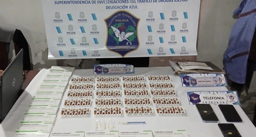 Una investigaci&oacute;n por venta ilegal de nalbufina tuvo un allanamiento en Olavarr&iacute;a
