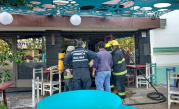 Este lunes hubo una fuga de gas en un comercio; sin consecuencias