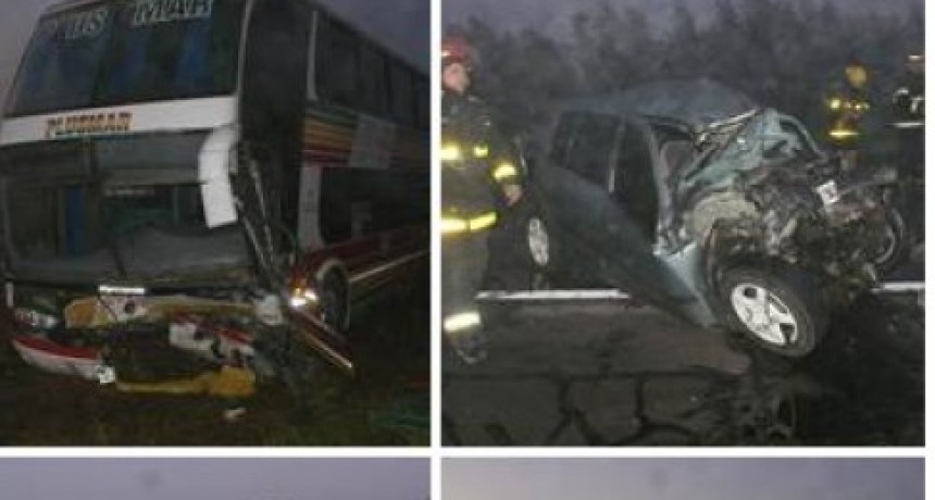 Lobos: M&uacute;ltiple choque en Ruta 205; un fallecido