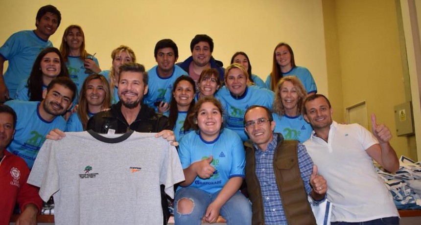 Marcelo Tinelli ya esta en Bol&iacute;var y esta todo listo para la 20&ordm; edici&oacute;n del marat&oacute;n