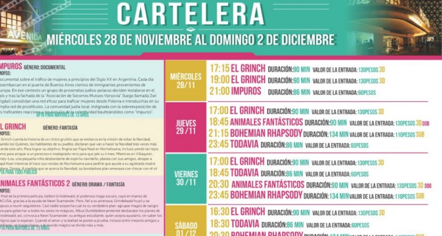 Para los que aun no pudieron verla el Cine Avenida vuelve a proyectar Bohemian Rhapsody Sing Along