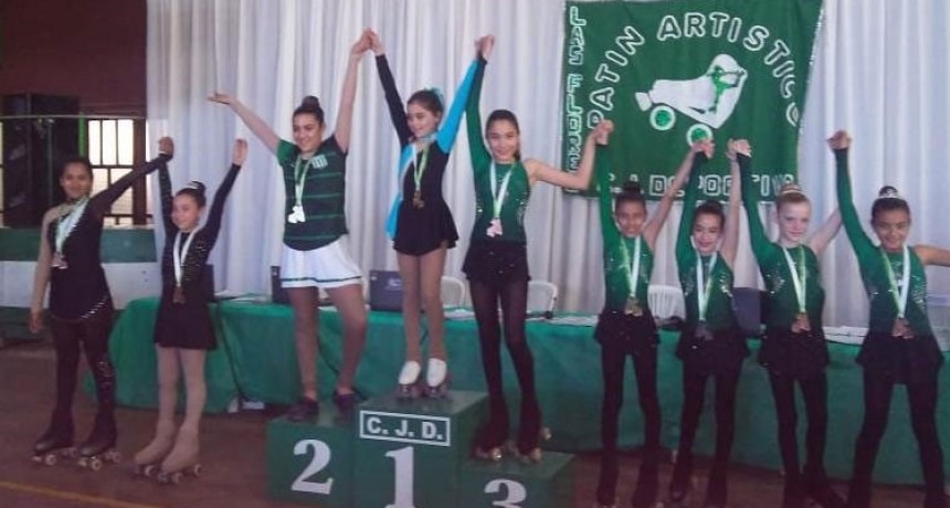 Destacable participaci&oacute;n de patinadoras bolivarenses en un amistoso en Las Flores