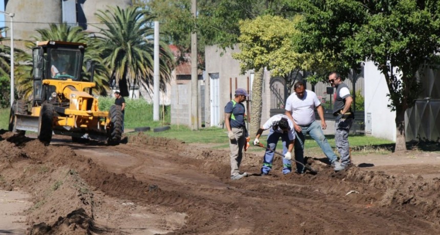 La municipalidad se encuentra ejecutando obras en Barrio Las Flores