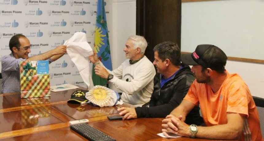 Pisano recibi&oacute; al Ex Comandante Tibaldi de la Expedici&oacute;n Homenaje a los tripulantes del A.R.A San Juan