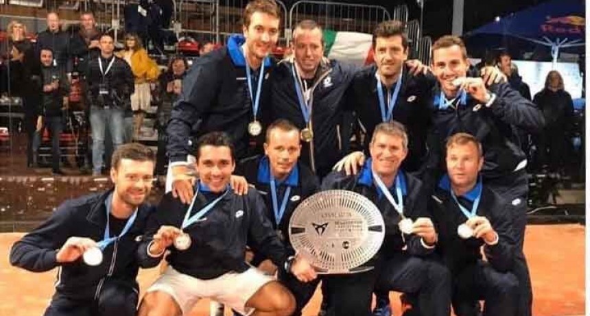 Andr&eacute;s Britos representando a Italia se consagr&oacute; en el Campeonato de Europa de P&aacute;del FIP 2019