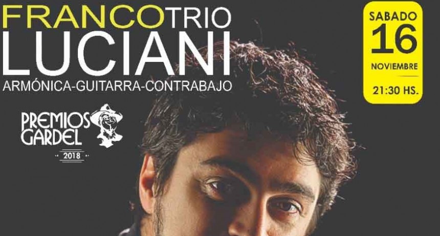 Franco Luciani Trio se presentar&aacute; en la Biblioteca Rivadavia
