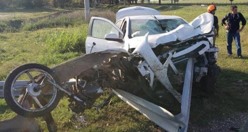 ESTA MA&Ntilde;ANA: Grave choque en ruta 188 y acceso al cementerio de Gral. Villegas