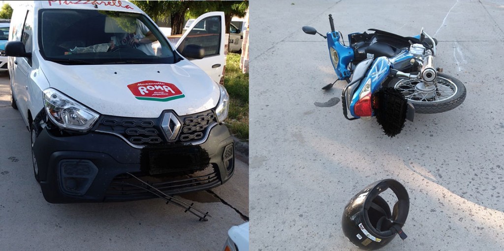 Un joven motociclista hospitalizado tras un impacto en Barrio Villa Diamante