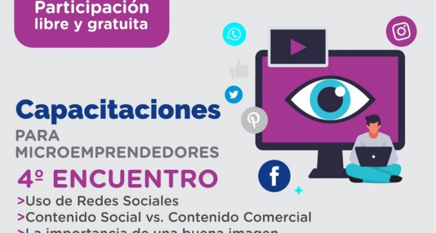 Se realizará el cuarto encuentro de la capacitación gratuita para microemprendedores que ofrece la municipalidad
