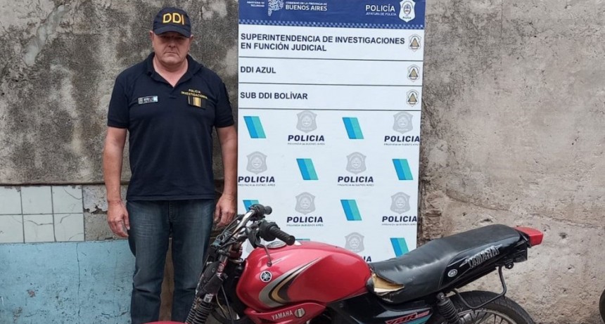 La SUBDDI Bolívar secuestro otra motocicleta que había sido robada