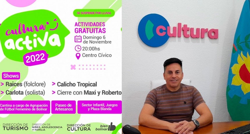 Este domingo vuelve Cultura Activa al Centro Cívico, en FM 10 hablamos con el Director de Cultura Jorge Fernández
