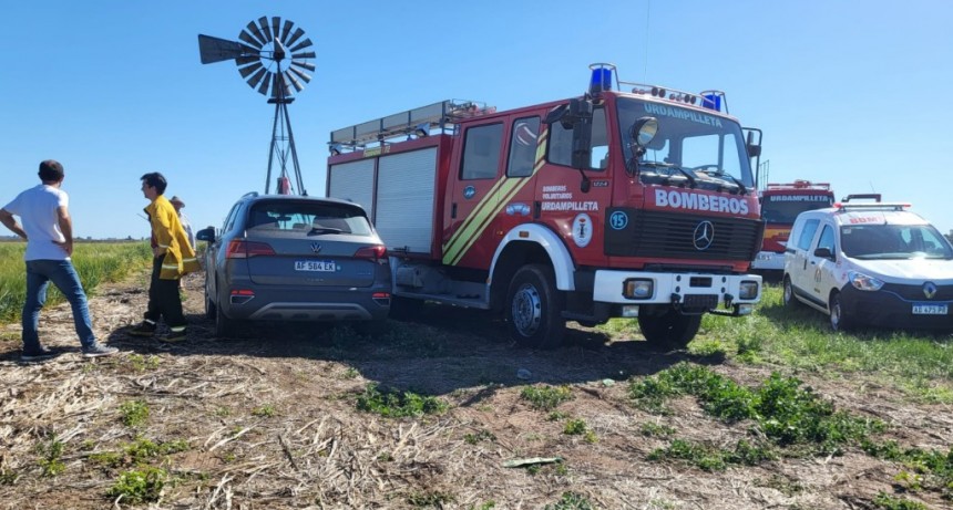 El Intendente Pisano asistió al incendio en inmediaciones de la Unidad 17