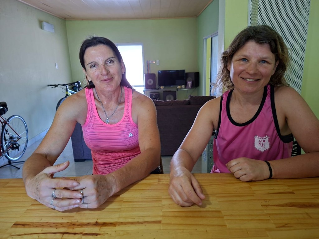 Andrea Mendiburu y Mirta Basualdo contaron la experiencia de viajar a Luján en bicicleta