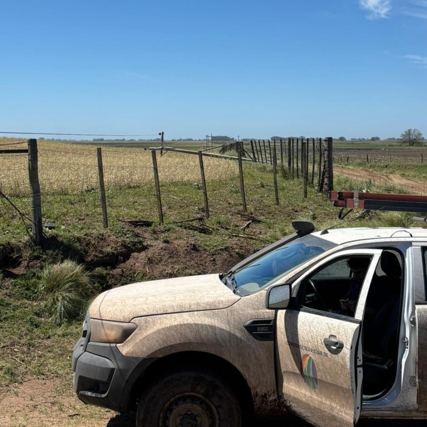 La Cooperativa Eléctrica trabaja intensamente en la reparación de los daños del temporal de este sábado