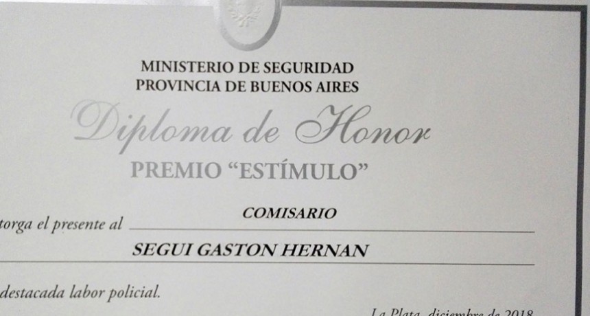 Oficiales de la SUBDDI BOLIVAR fueron premiados por sus labores desarrolladas durante el a&ntilde;o 2018