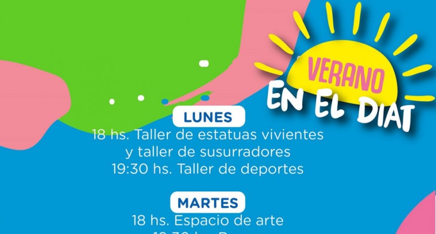Nuevas propuestas del DIAT para este verano