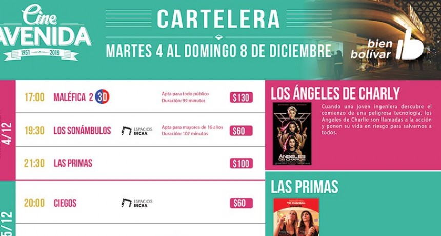 Una cartelera de Cine Avenida m&aacute;s local que nunca