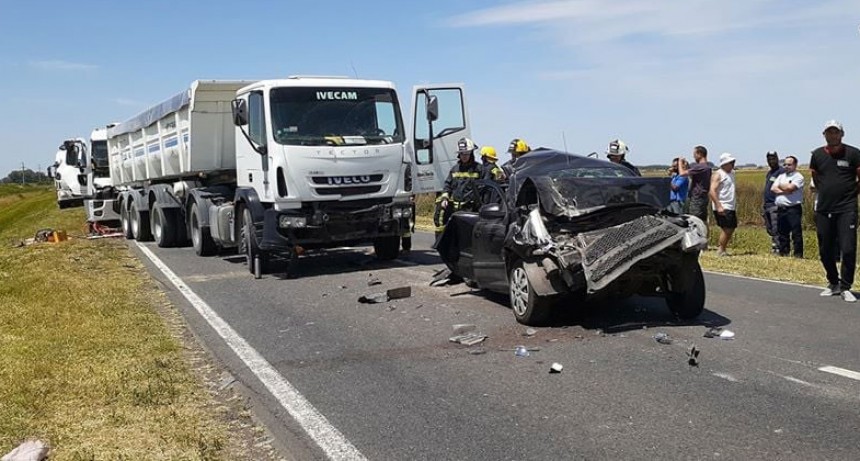 Accidente m&uacute;ltiple en Ruta Nacional 205 km 148