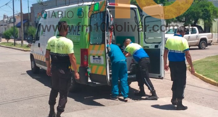 Un ciclista sufri&oacute; una fuerte ca&iacute;da y fue asistido por el servicio de urgencias del &ldquo;Capredoni&rdquo;