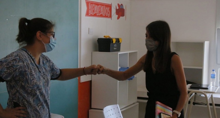 La intendenta interina rodríguez recorrió el nuevo Centro Vacunatorio Covid-19