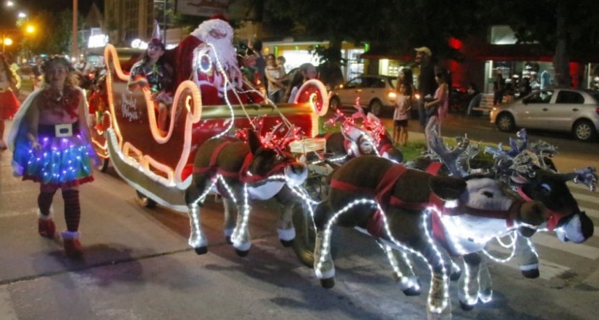 Se vivió la noche mágica de Papá Noel en el Centro Cívico