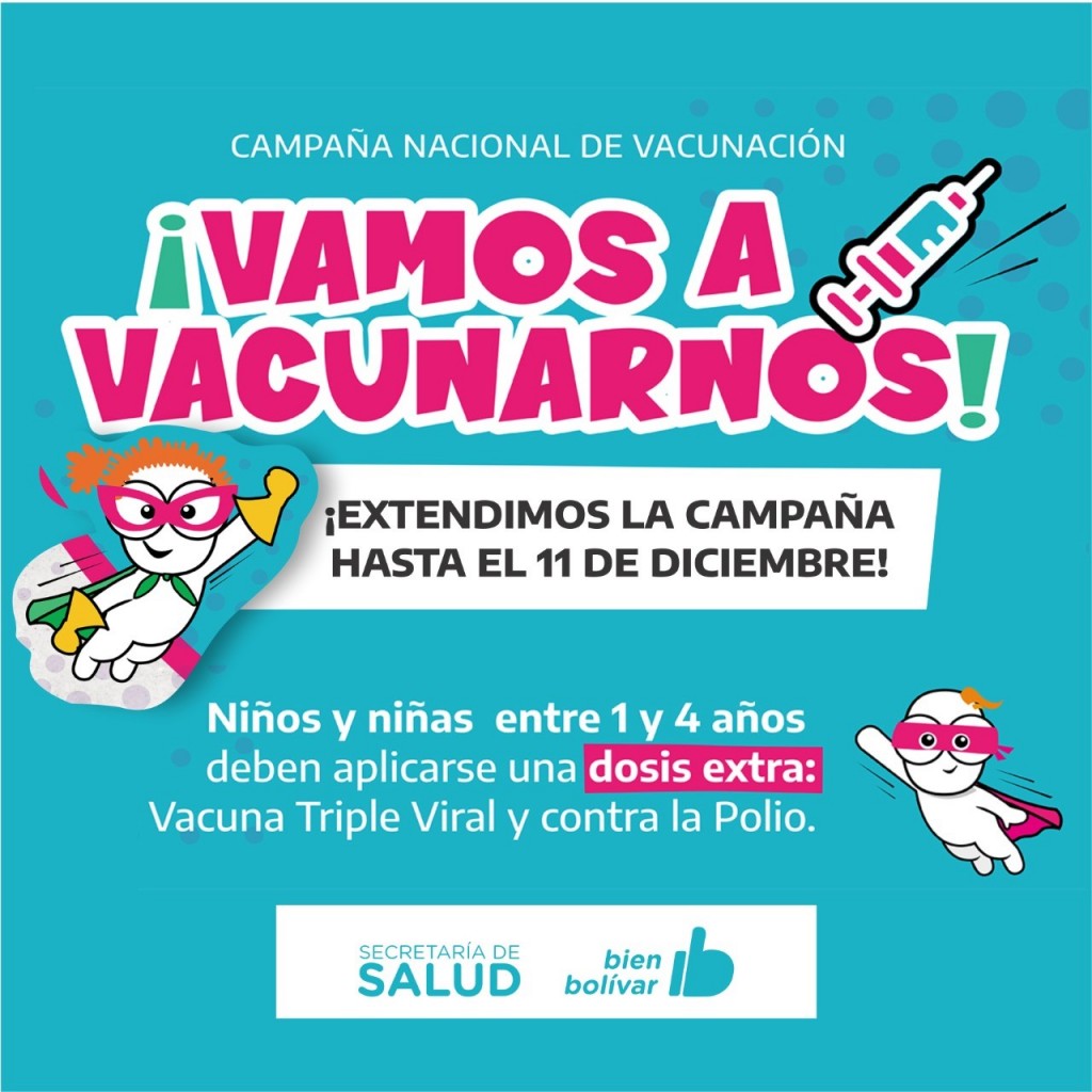 Agentes Sanitarios visitarán domicilios con información sobre la campaña de vacunación contra Sarampión, Rubeola, Paperas y Polio