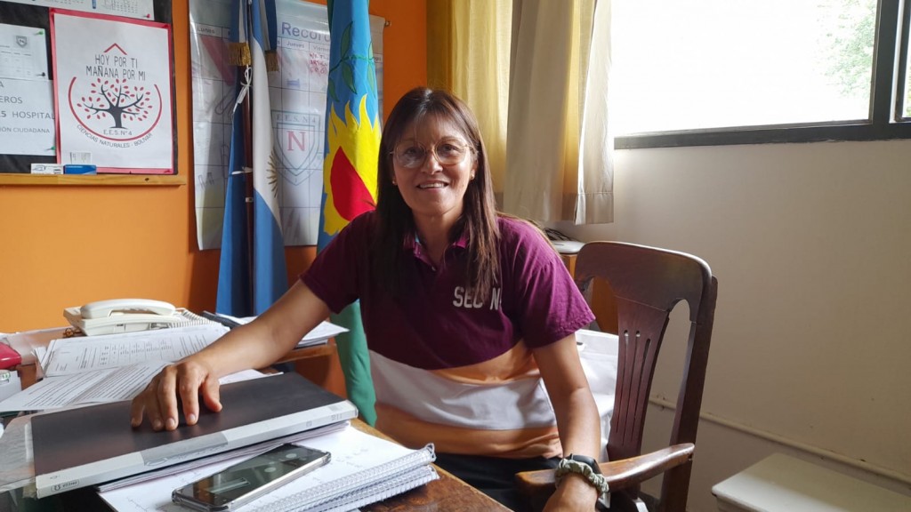Ana María Capaz (Directora de la Escuela de Educación Secundaria nº4): “Quiero estar acá para brindar lo mejor siempre y dar todo por el colegio”