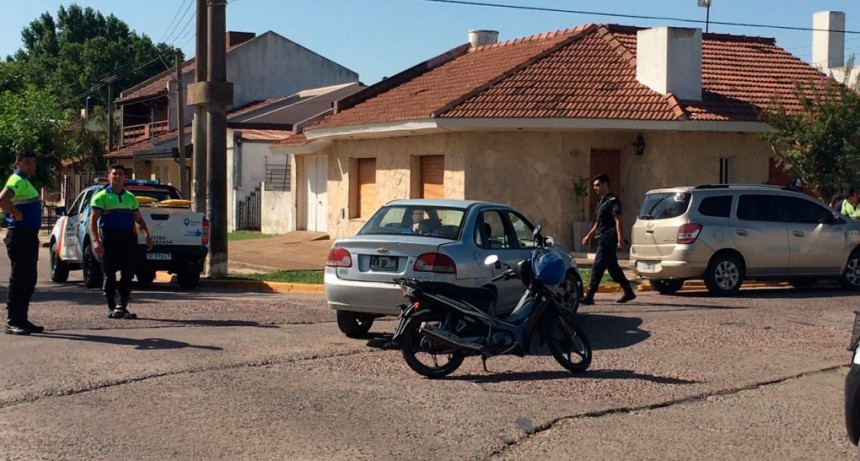 Colisión en avenida Venezuela y calle Matheu