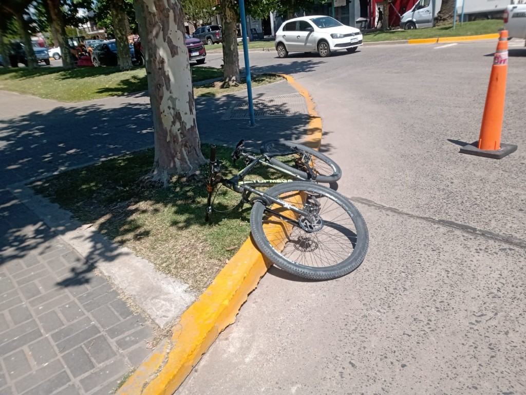 Accidente en avenidas San Martín y Lavalle