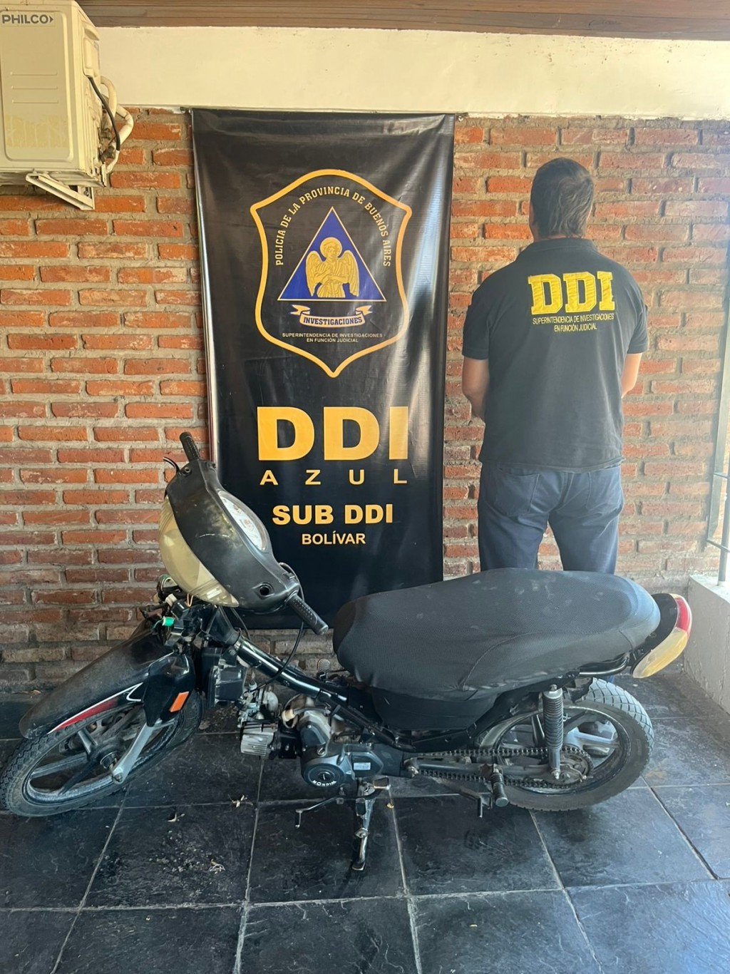Informe oficial SUB DDI de Bolívar: Se realizó el secuestro de una motocicleta sustraída en Bolívar