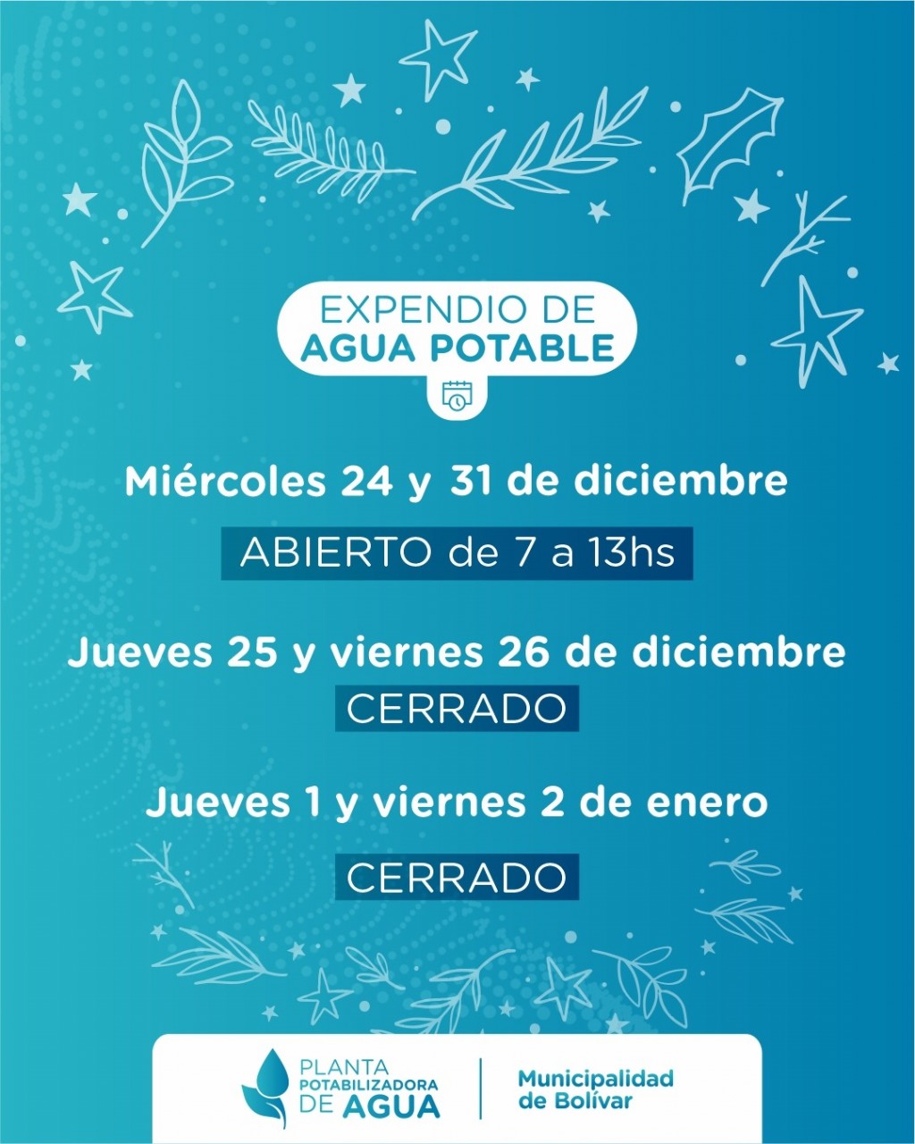 Cómo funcionarán los servicios municipales en el marco de feriados y asueto